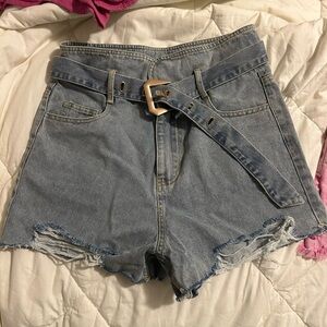 Denim shorts